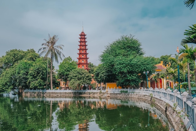 Tran quoc pagoda in hanoi vietnam